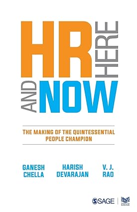 HR Here and Now Making of the Quintessential People Champion by Ganesh Chella | Used Book
