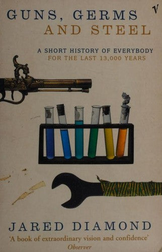 Guns, Germs, and Steel by Jared M. Diamond - Used book, Good condition