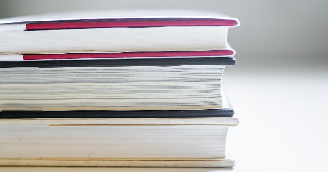 Colourful stack of children's books