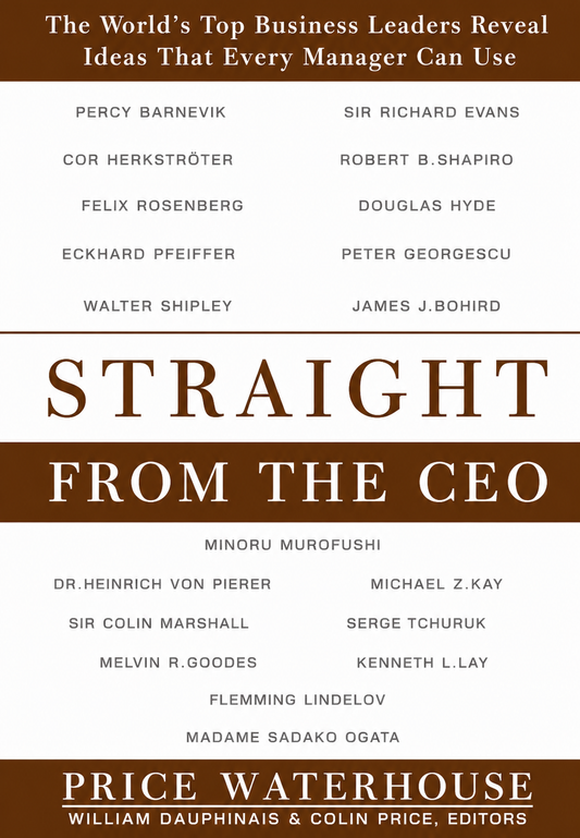 Straight from the CEO World's Top Business Leaders by Colin Price | Used Book India