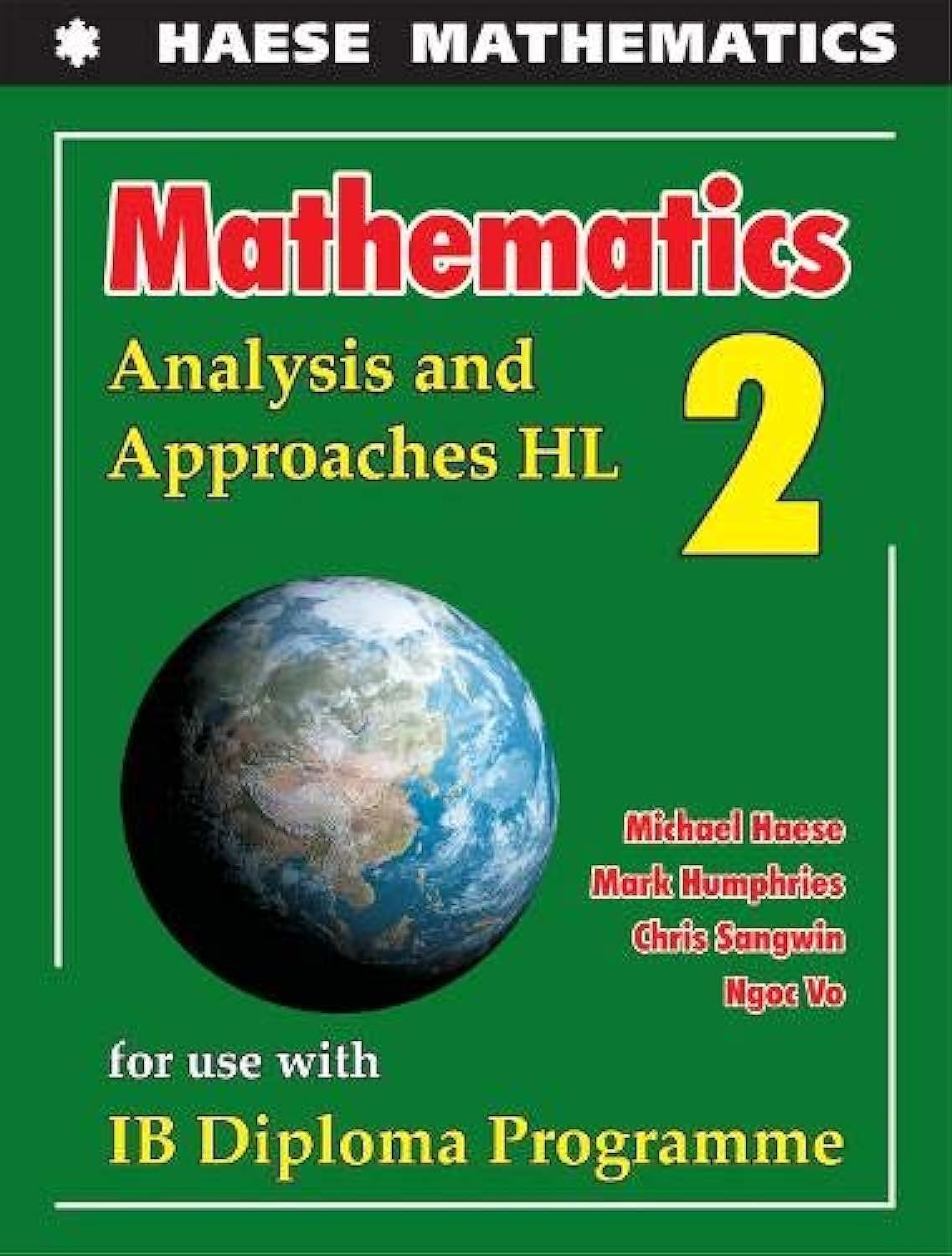 Buy Used Haese Mathematics Analysis and Approaches HL 2 | IB Diploma India