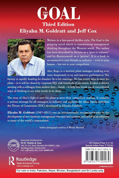 The Goal by Eliyahu Goldratt | Used Paperback India