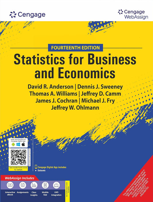 Statistics for Business & Economics with WebAssign